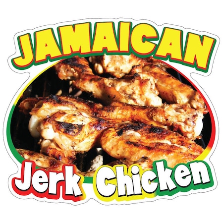 Signmission Jamaican Jerk Chicken Concession Stand Food Truck Sticker, 12" x 4.5", D-DC-12 Jamaican Jerk Chicken D-DC-12 Jamaican Jerk Chicken19